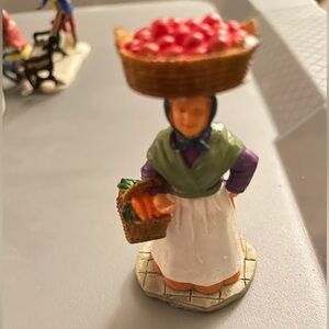Beauty Restored Lemax 2001 Produce Vendor Holidays & Seasons #12475 Apple Carrot